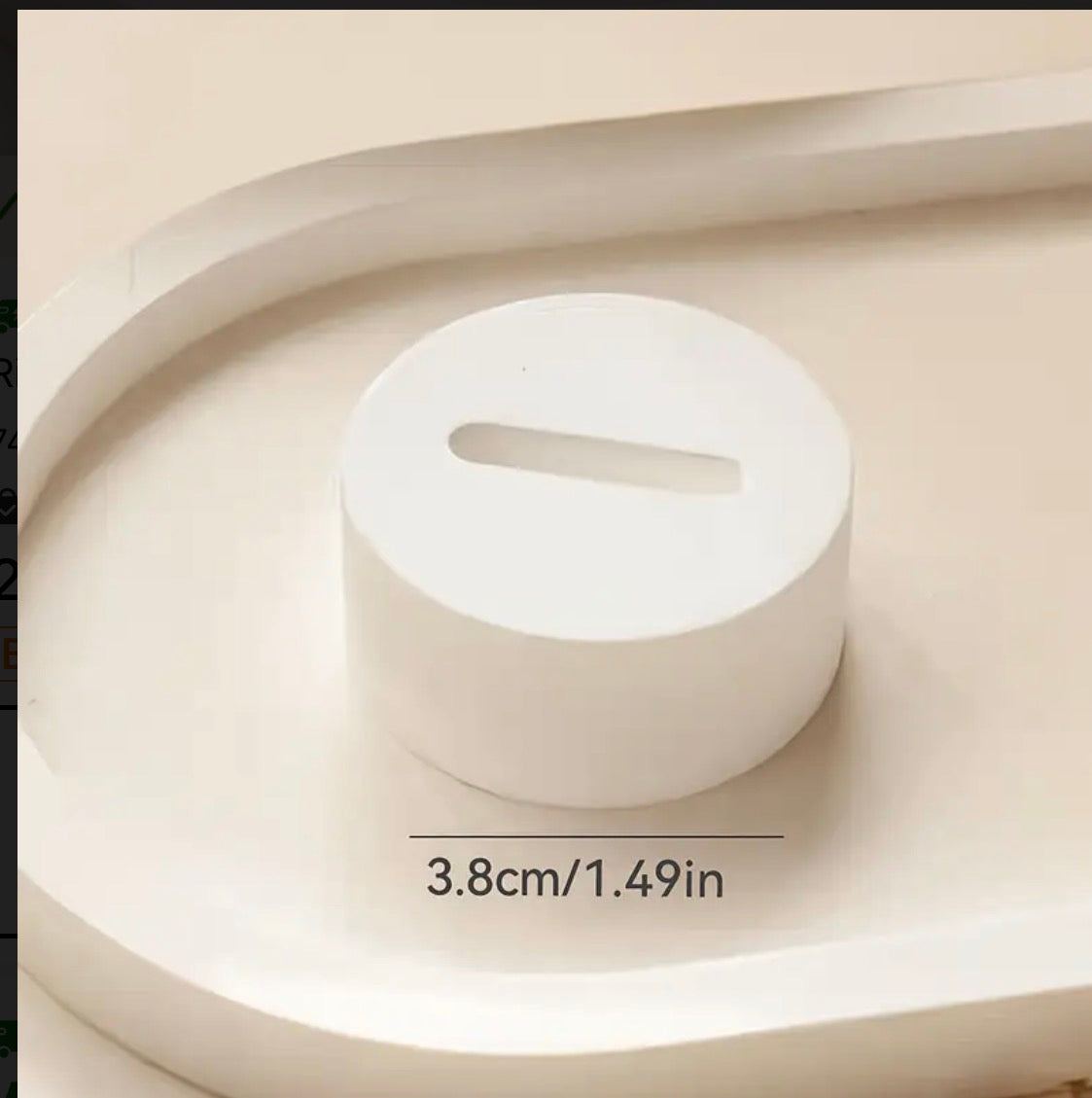 Vit Ringdisplayställning