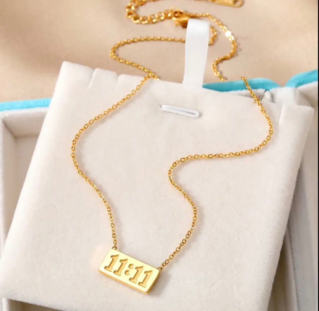 Lyckonummer 1111 Halsband - Minimalistiskt Rostfritt Stål