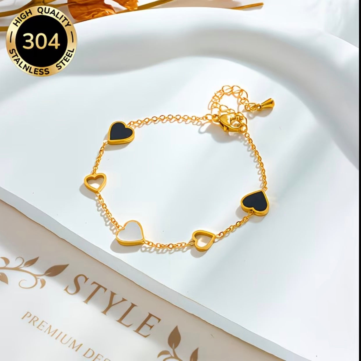 Hjärtarmband - Rostfritt Stål