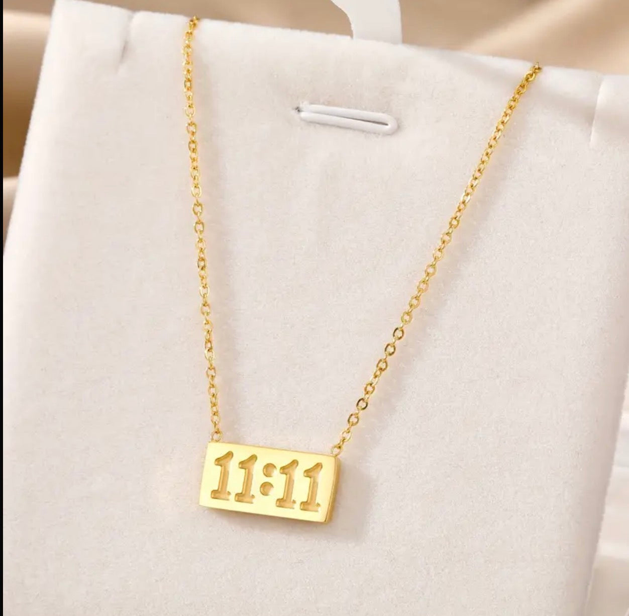 Lyckonummer 1111 Halsband - Minimalistiskt Rostfritt Stål